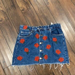 Jean mini skirt from Zara